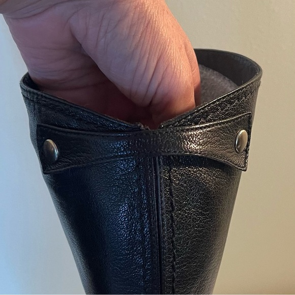 Stuart Weitzman Black Nappa Leather Knee-high Boots - Picture 7 of 10